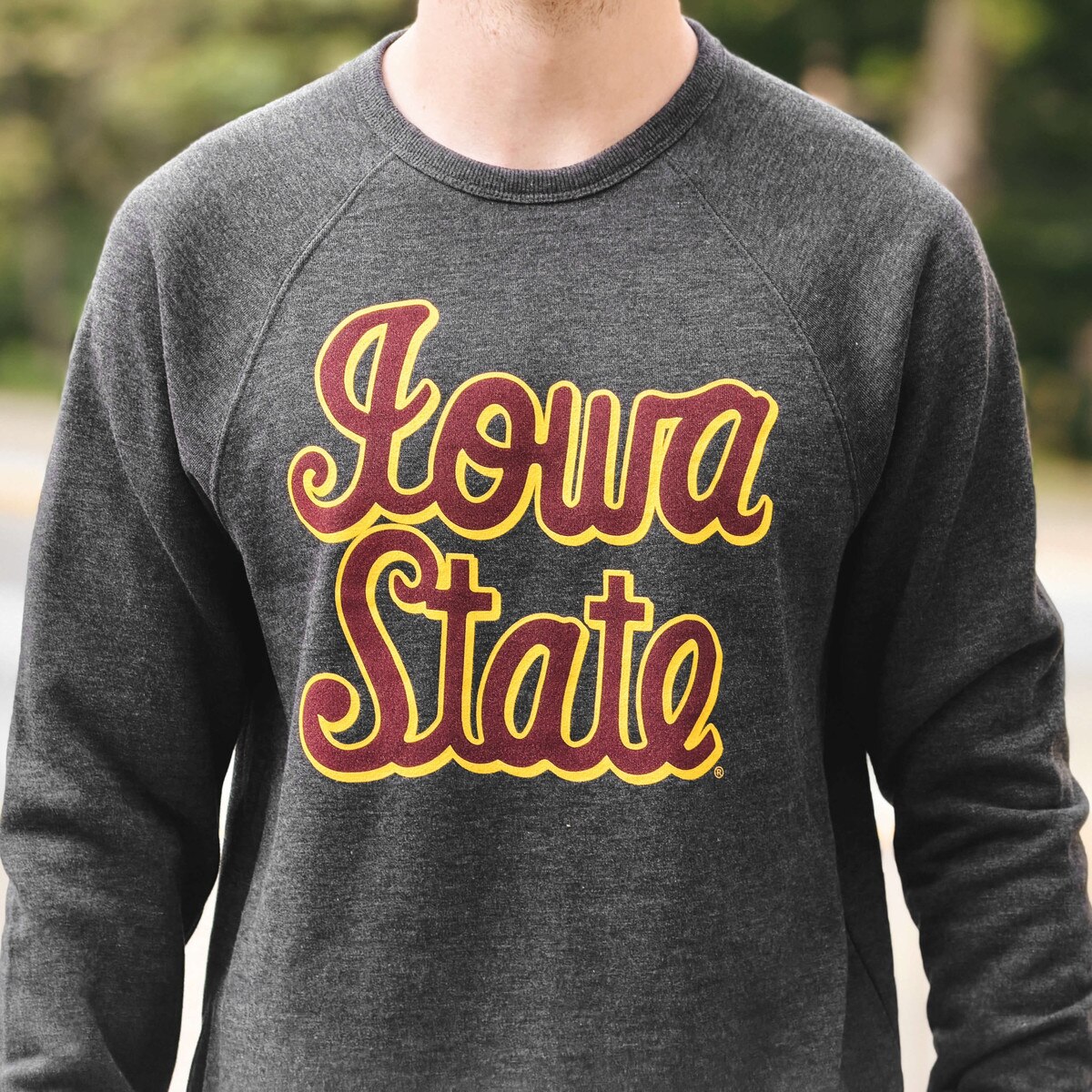 Homefield Iowa State Cursive Black Crewneck